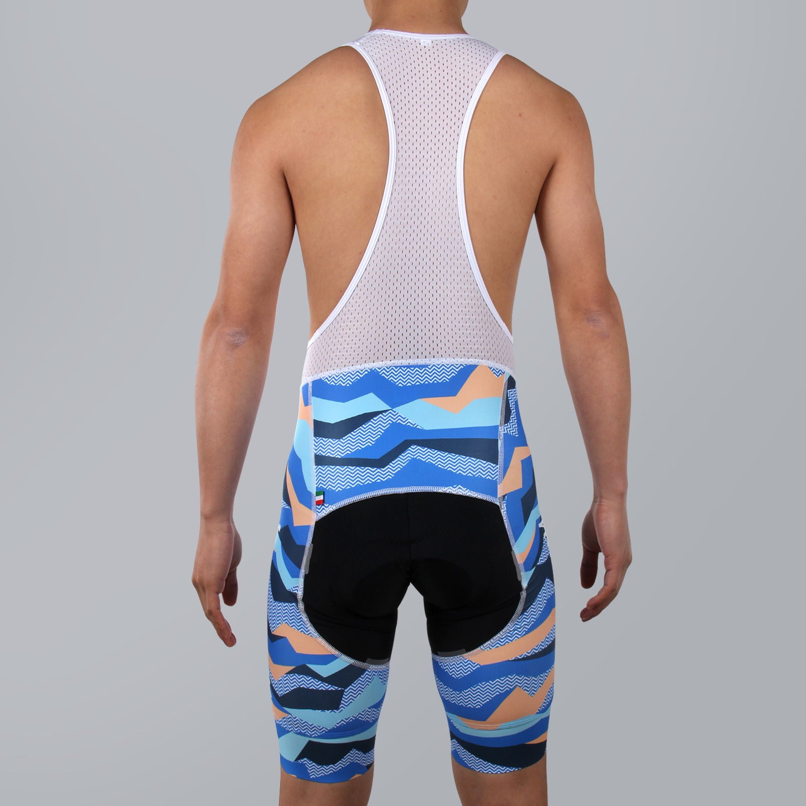 Wavy Cycling Bib Shorts, MEN