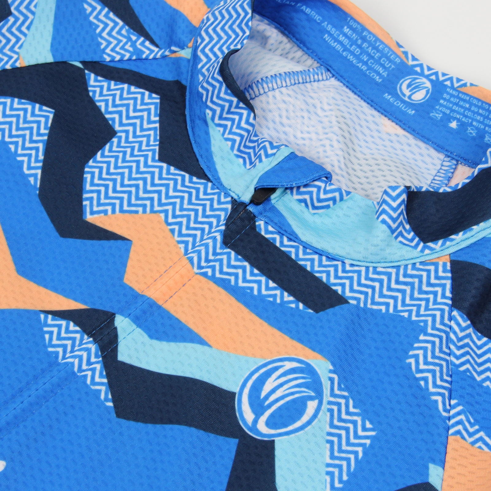 Wavy Short Sleeve Cycling Jersey, MEN