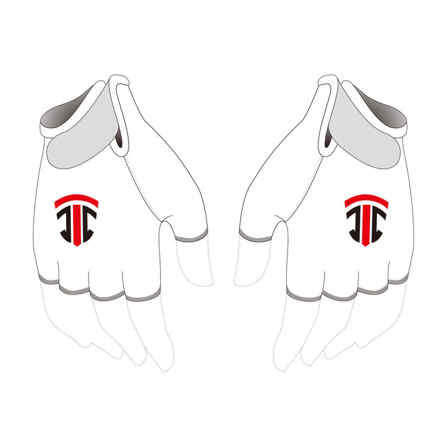 Juliano Teruel Silver Cycling Gloves White/Black