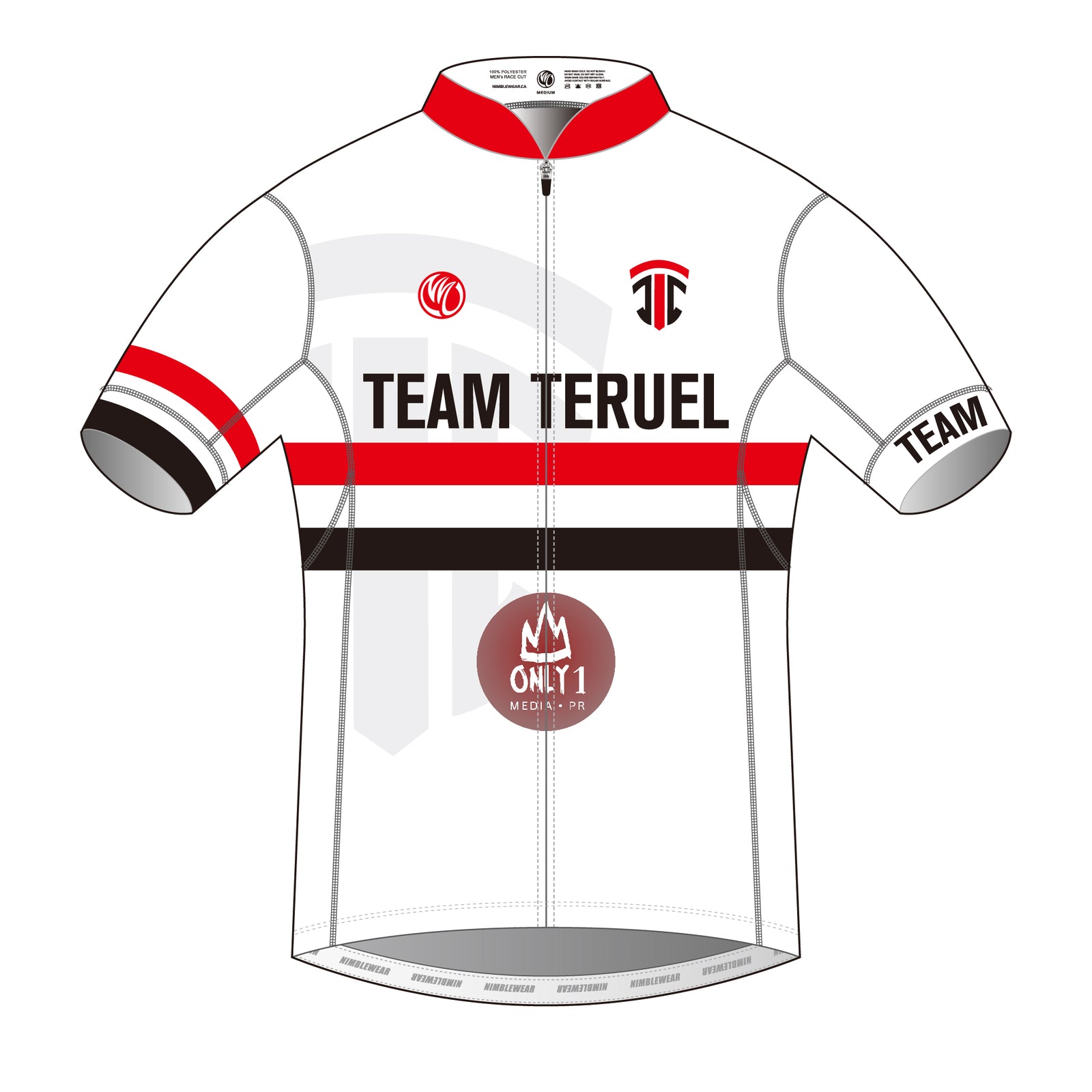 Juliano Teruel PRO Short Sleeve Cycling Jersey White