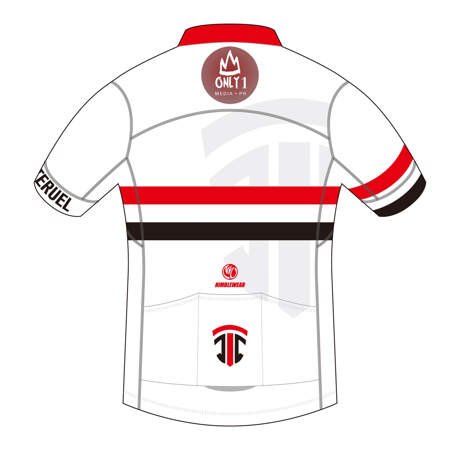 Juliano Teruel PRO Short Sleeve Cycling Jersey White