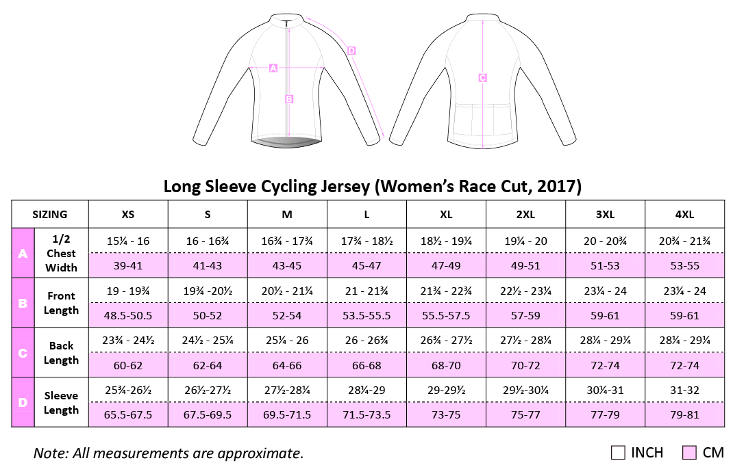 Vmax Women LS Cycling Jersey, Race Cut