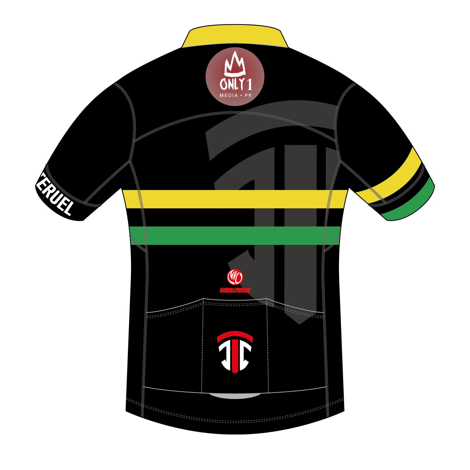 Juliano Teruel PRO Short Sleeve Cycling Jersey Black