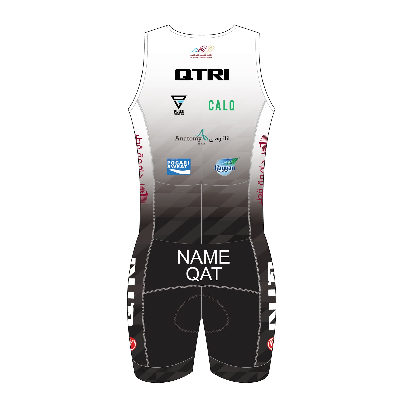 QTRI Men Sleeveless Tri Suit