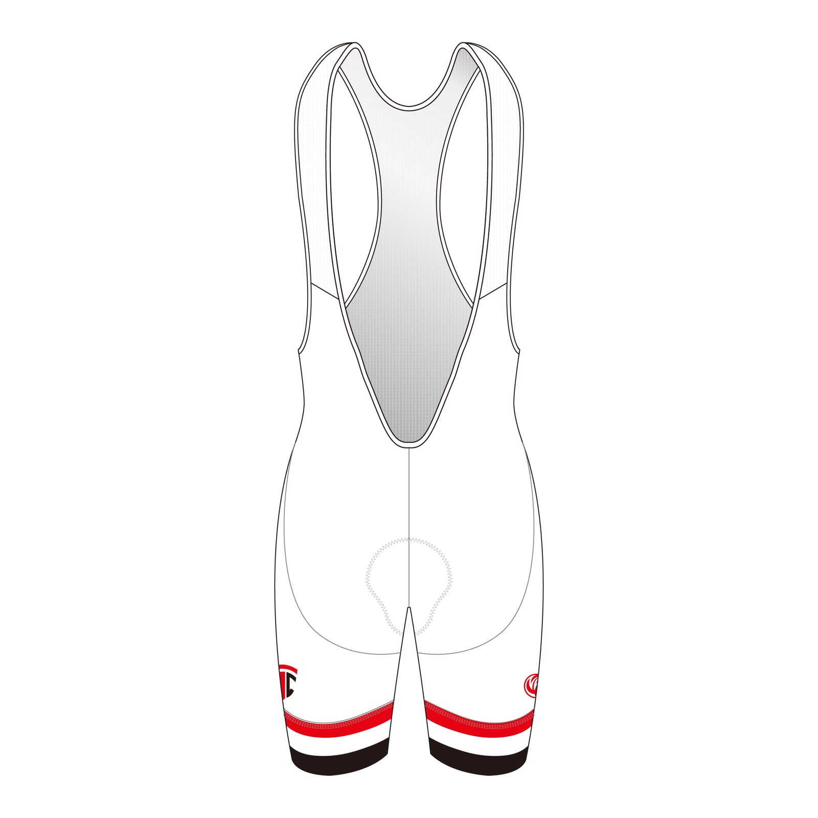 Juliano Teruel PRO Cycling Bib Shorts White