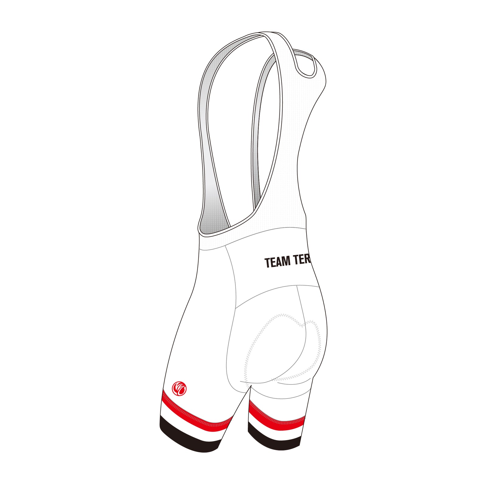 Juliano Teruel PRO Cycling Bib Shorts White