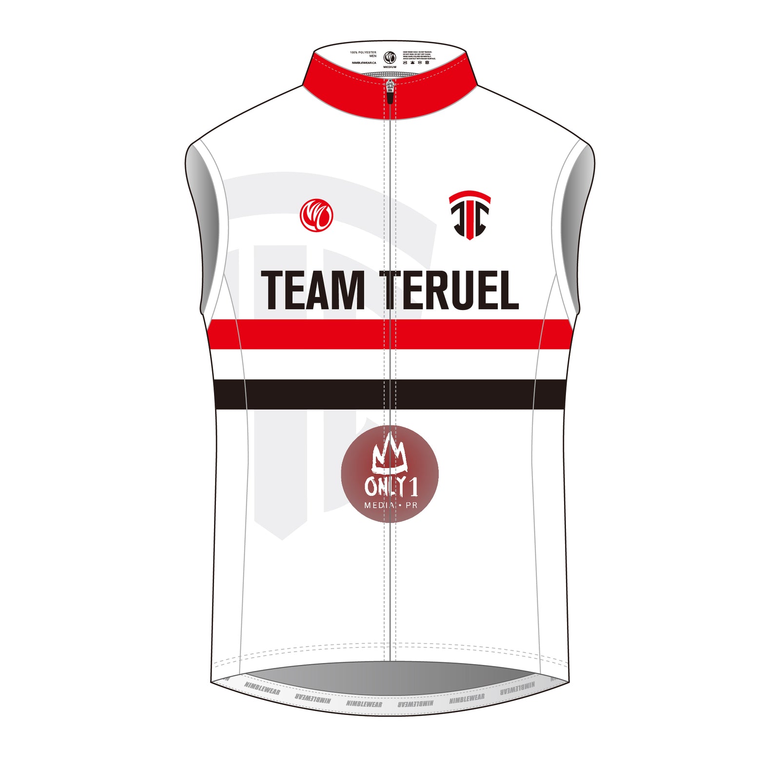 Juliano Teruel DIAMOND Cycling Vest White