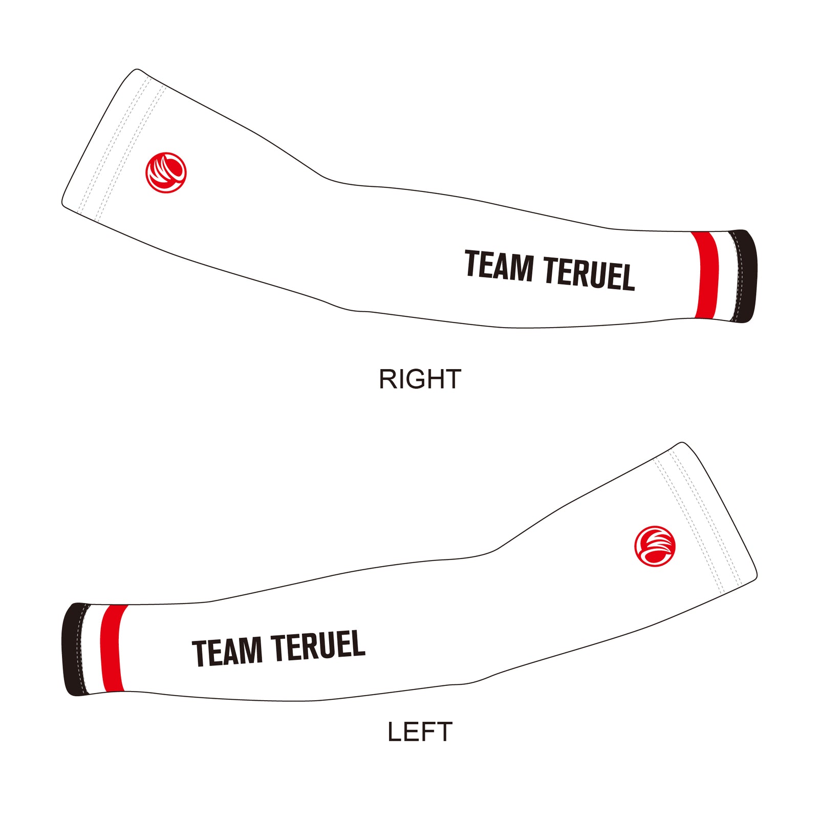 Juliano Teruel GOLD Arm Warmer White/Black