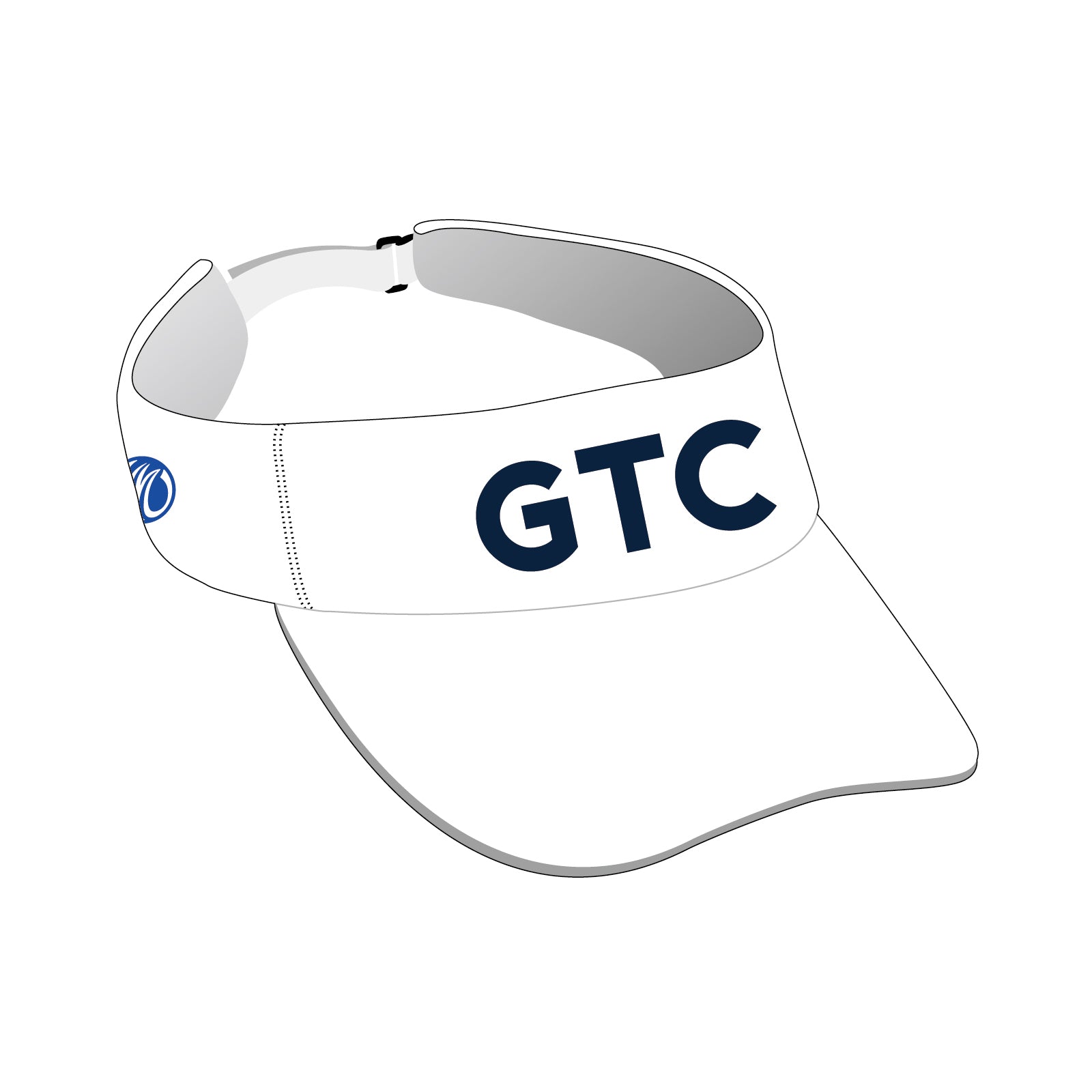 GTC CH001 Running Visor (White)