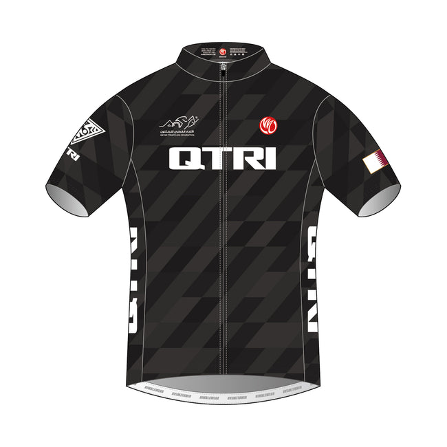 QTRI 2023 SS Cycling Jersey (Black)
