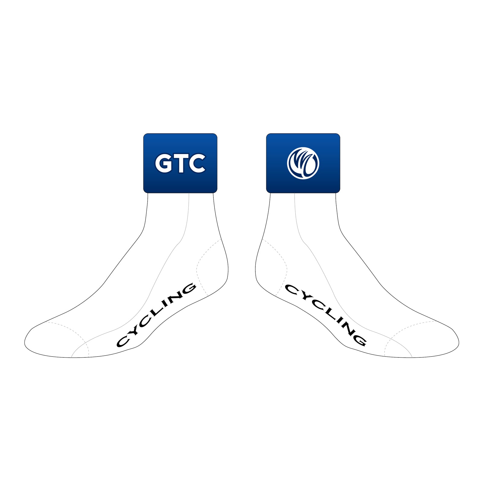 GTC AU001 Cycling Socks (Blue)