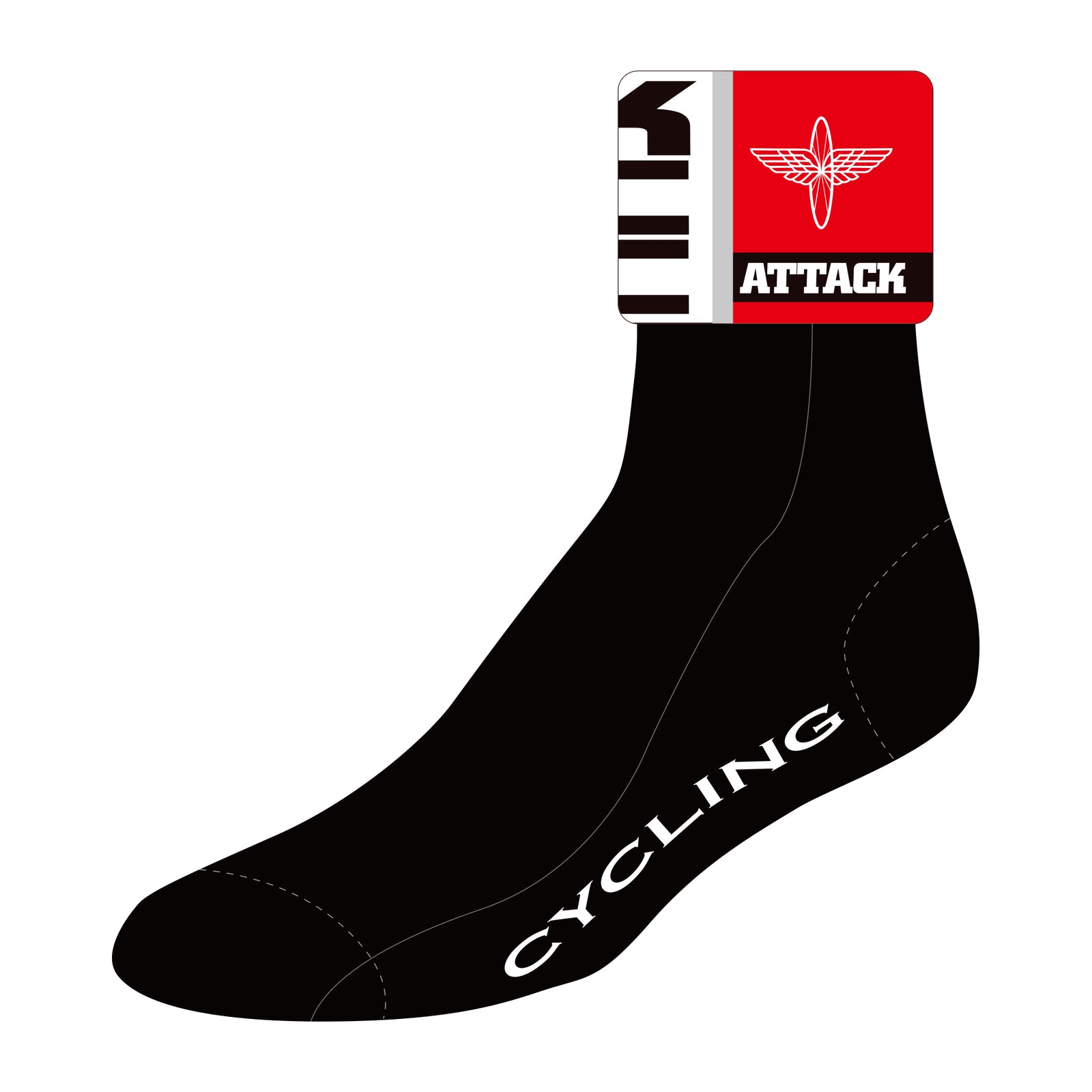 Kilkenny SILVER Cycling Socks, Track Attack Design