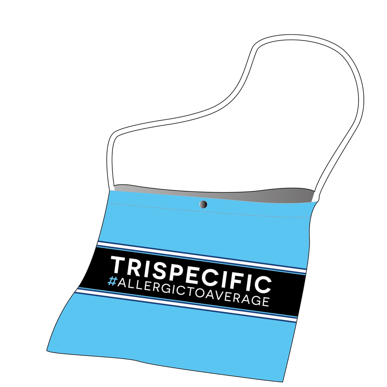 TRISPECIFIC SILVER Cycling Musette Bag