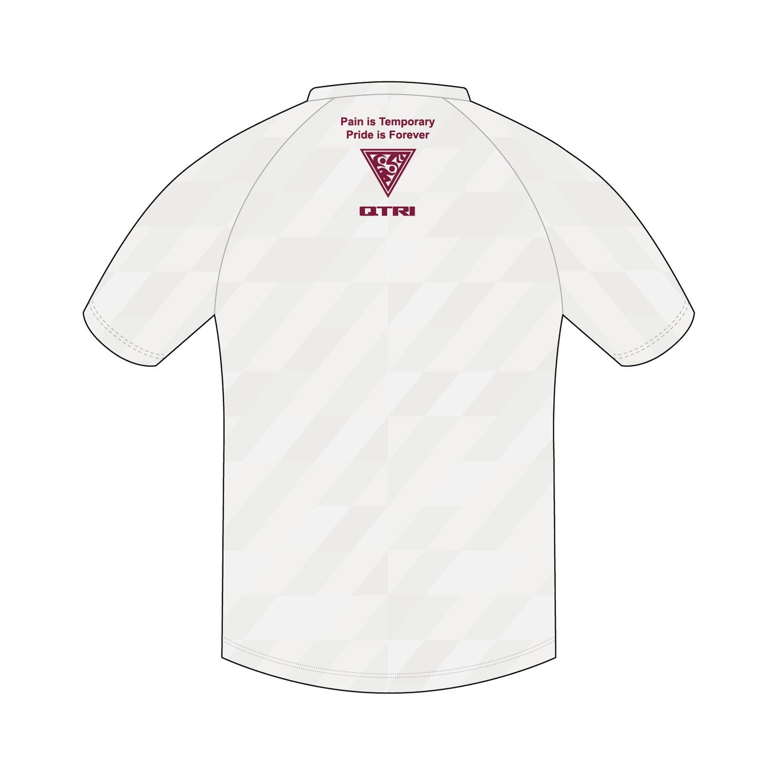 QTRI 2023 Men White T Shirt (Raglan sleeves)