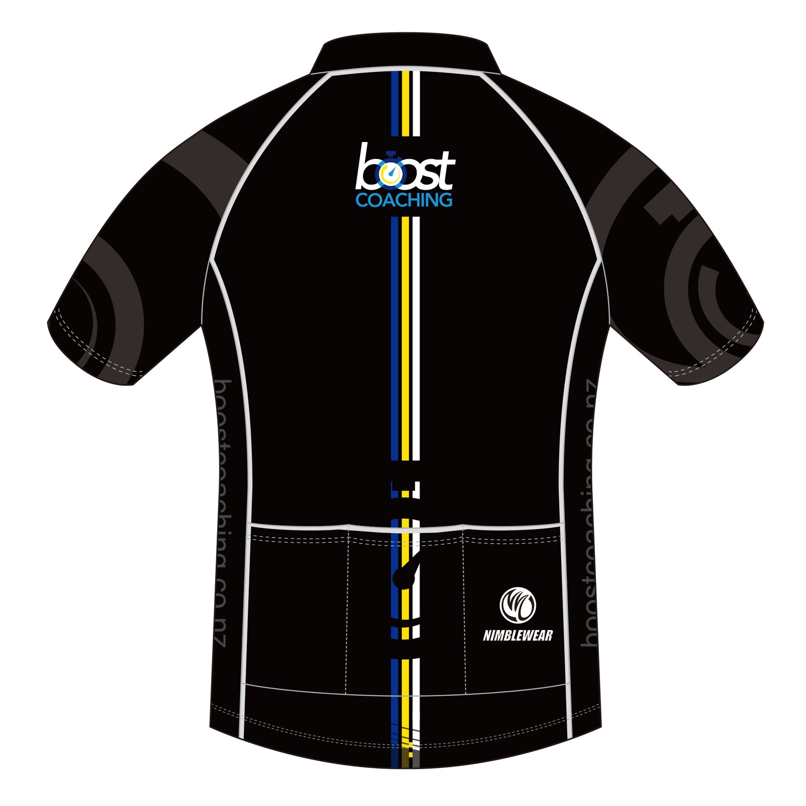 Boost Coaching GOLD SS Cycling Jersey BLACK