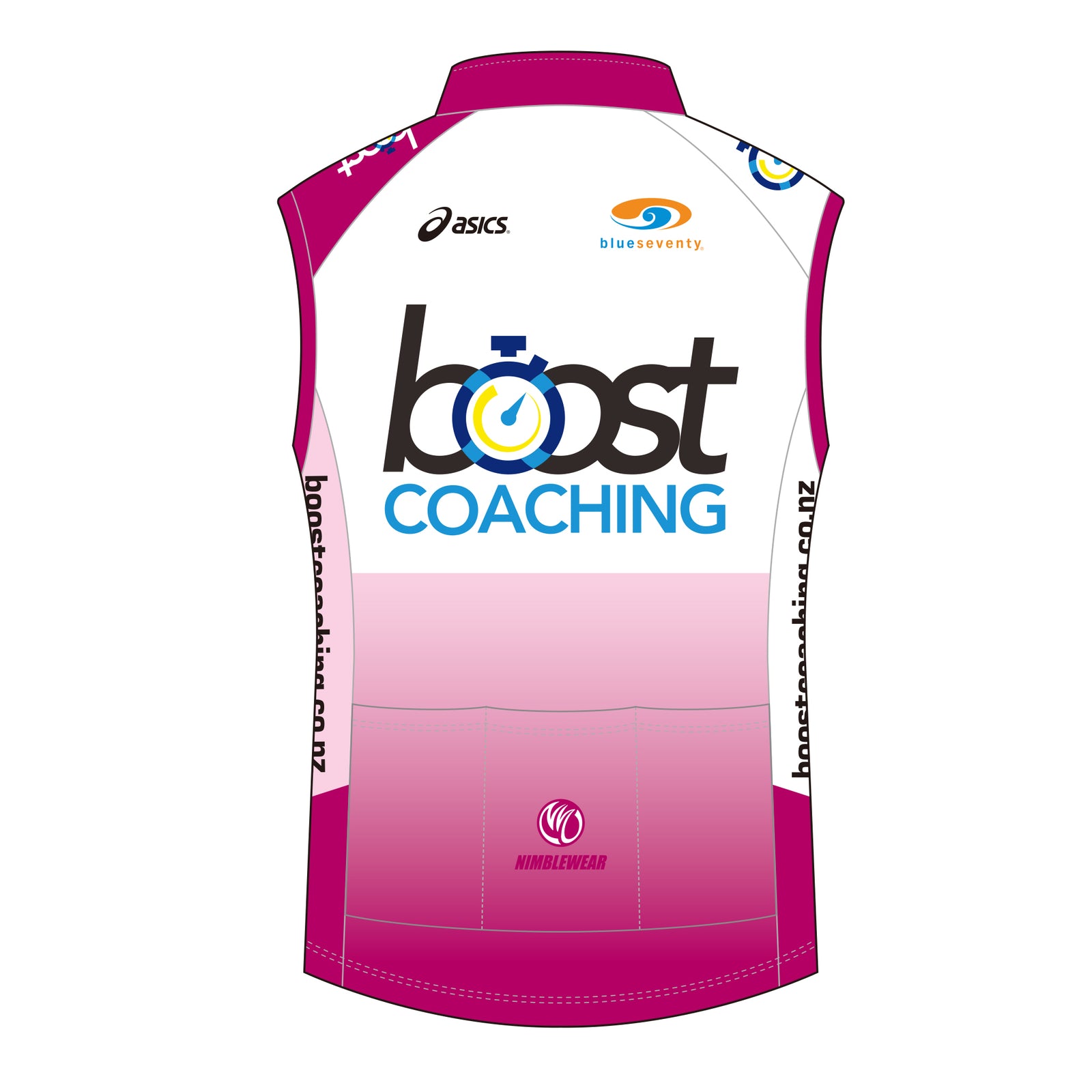 Boost Coaching Silver Cycling Wind Vest