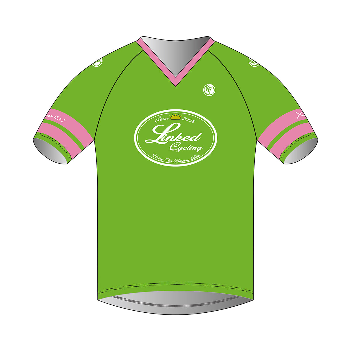 Linked Cycling Tech Tee Pink