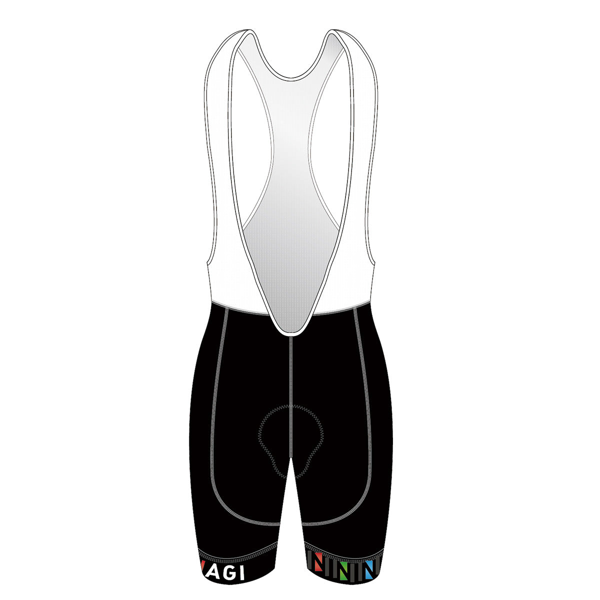 Team Nagi BLACK GOLD Cycling Bib Shorts