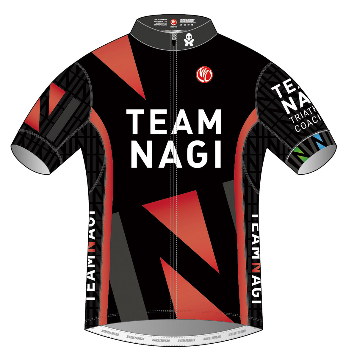 Team Nagi BLACK PRO SS Cycling Jersey