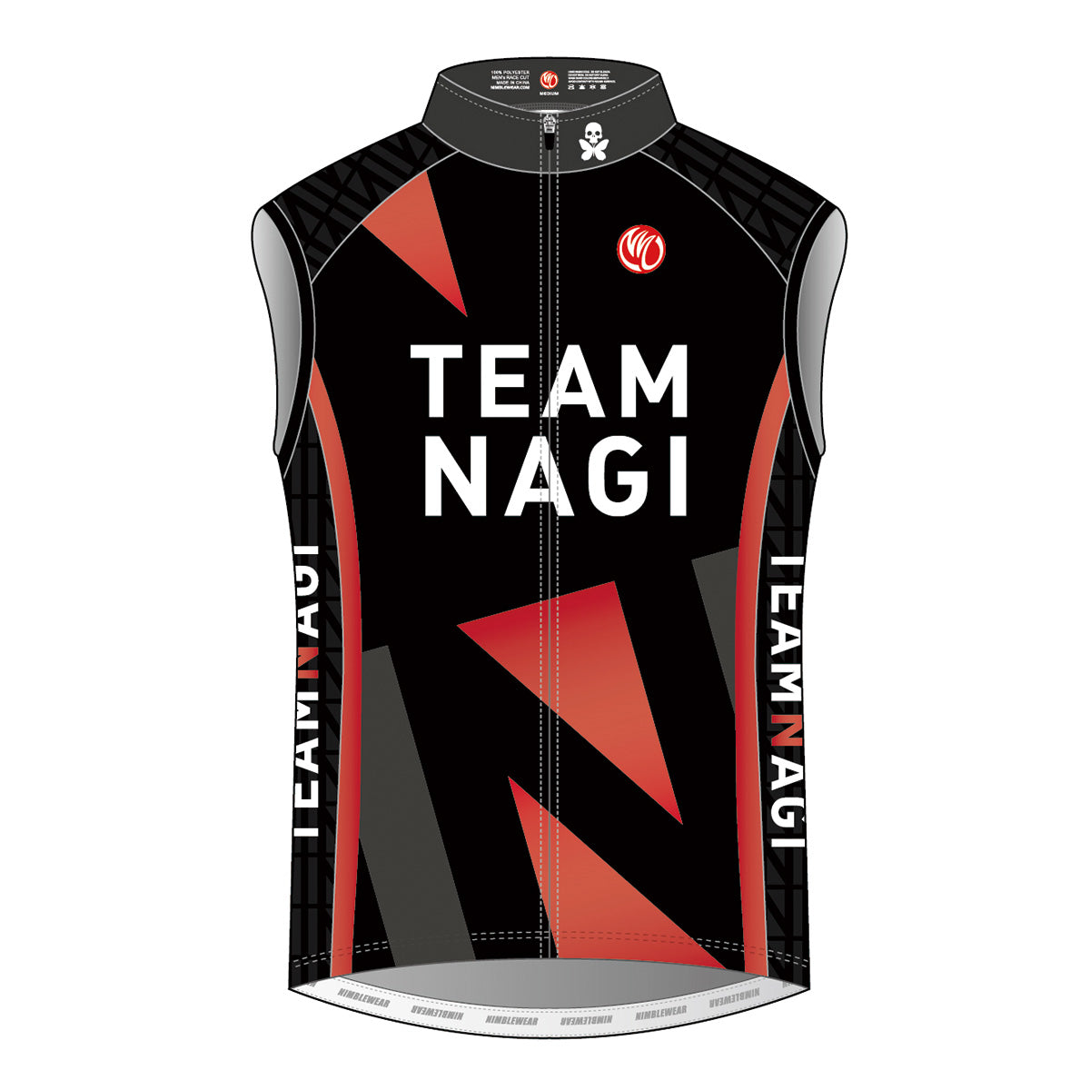 Team Nagi BLACK PLATINUM Summer Wind Vest