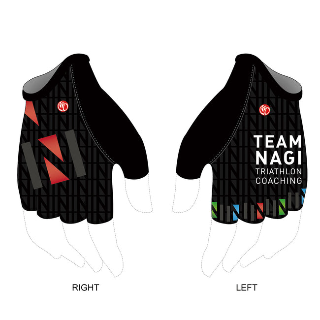 Team Nagi BLACK Cycling Gloves