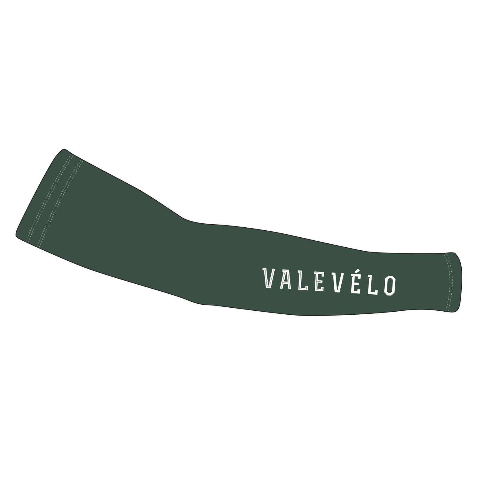VALEVELO UNISEX SILVER Thermal Cycling Arm Warmers, DARK GREEN