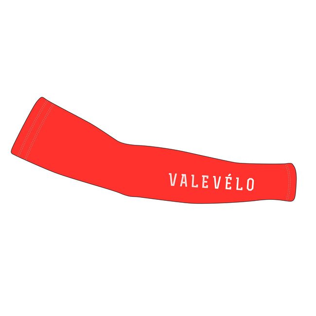VALEVELO UNISEX SILVER Thermal Cycling Arm Warmers, RED