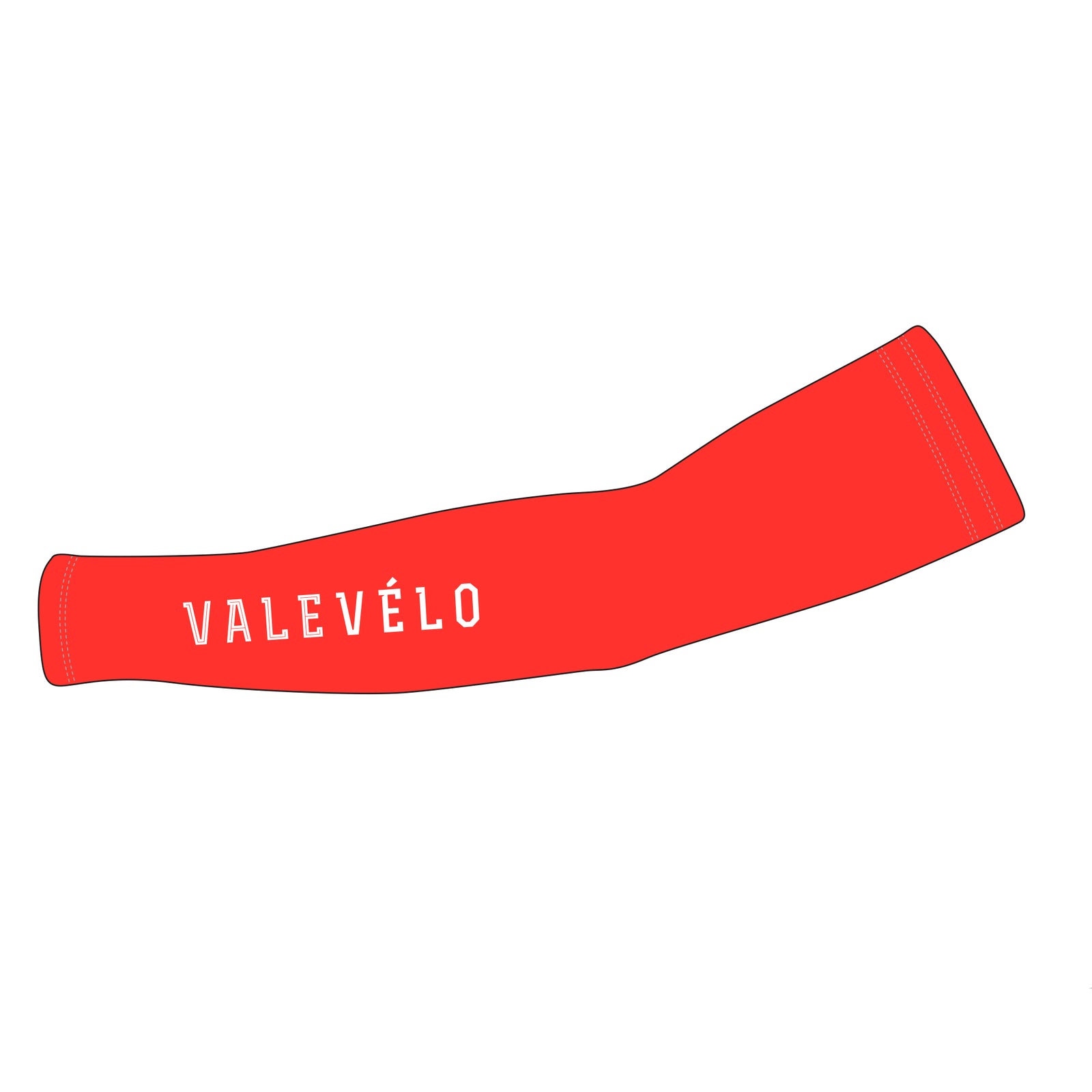 VALEVELO UNISEX SILVER Thermal Cycling Arm Warmers, RED