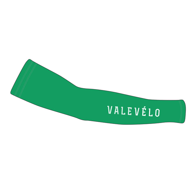 VALEVELO UNISEX SILVER Thermal Cycling Arm Warmers, LIGHT GREEN