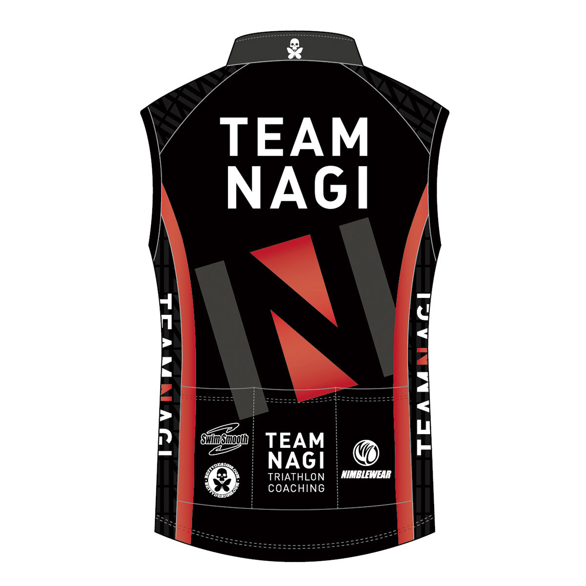 Team Nagi BLACK SILVER Summer Wind Vest