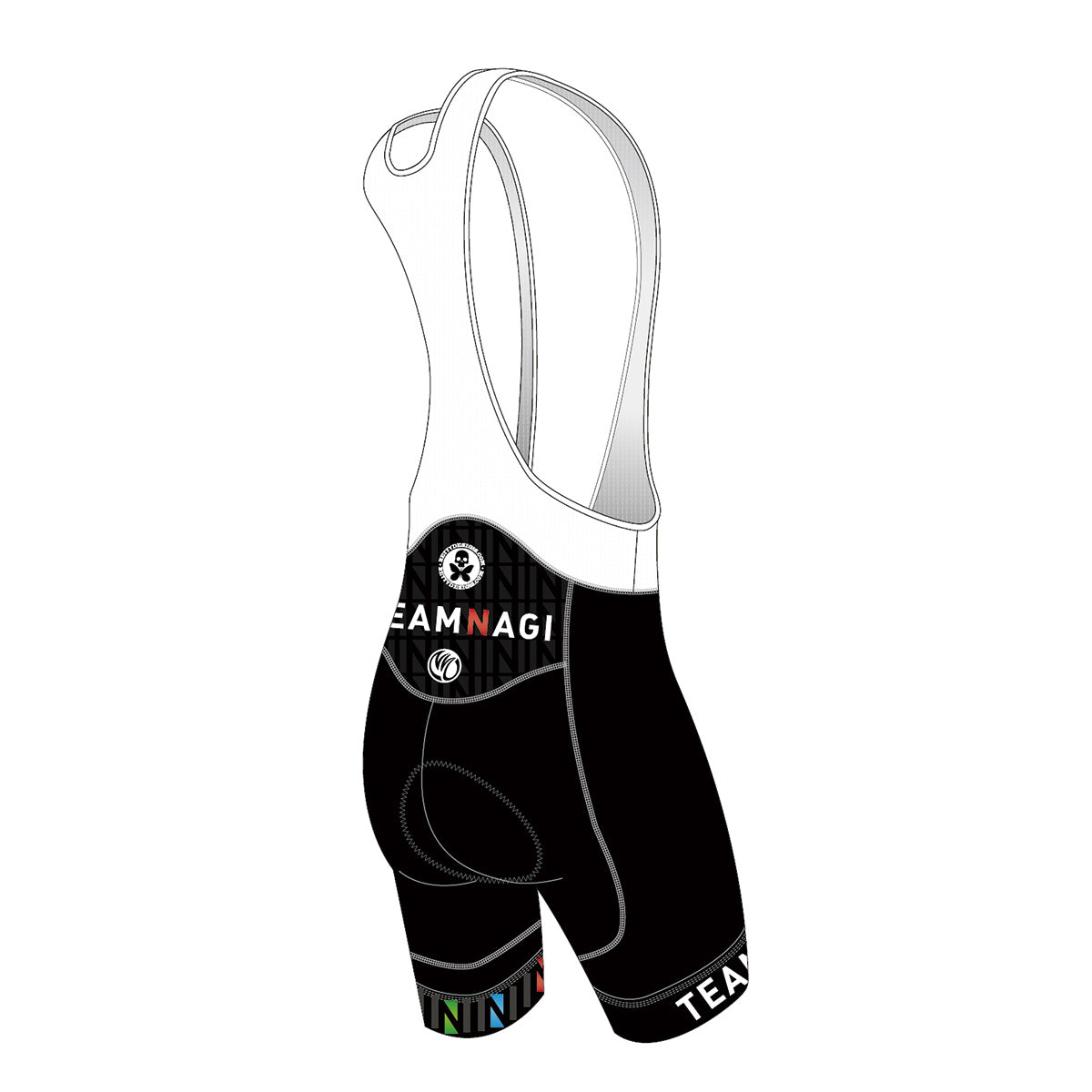 Team Nagi BLACK BRONZE Cycling Bib Shorts