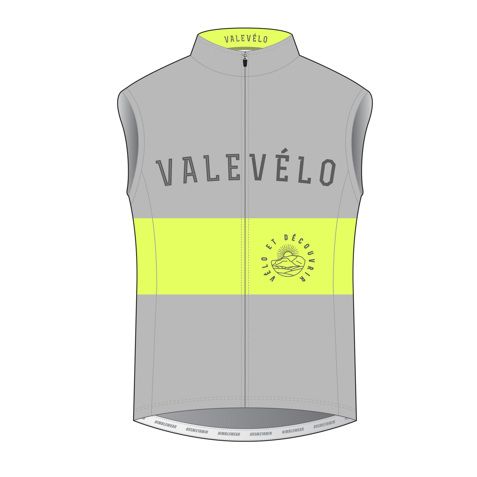 VALEVELO Men’s Race Fit GOLD Cycling Wind Vest