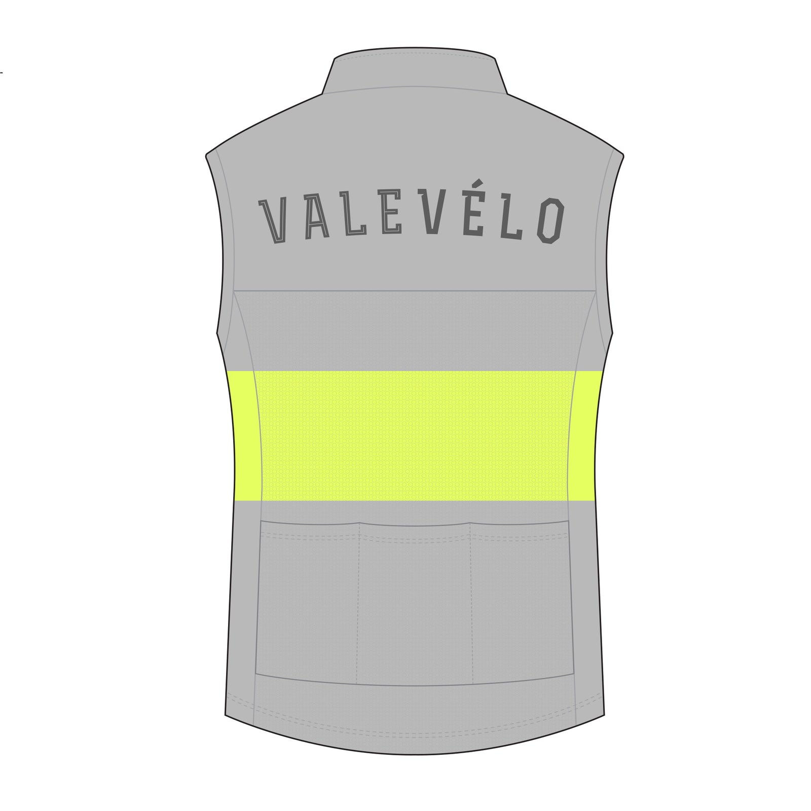VALEVELO Men’s Race Fit GOLD Cycling Wind Vest