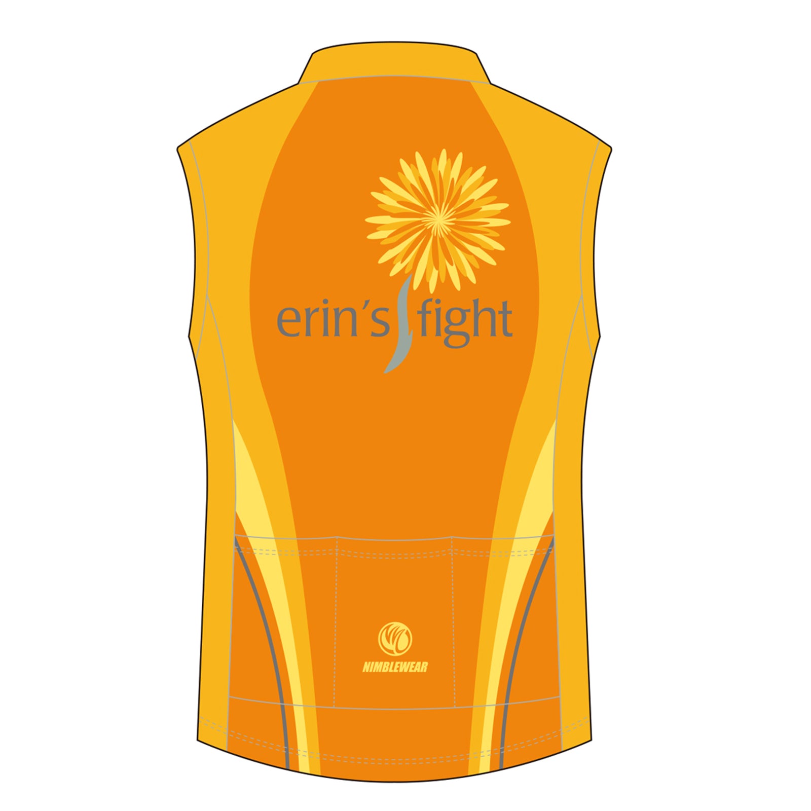 Erin’s Fight GOLD Sleeveless Cycling Jersey